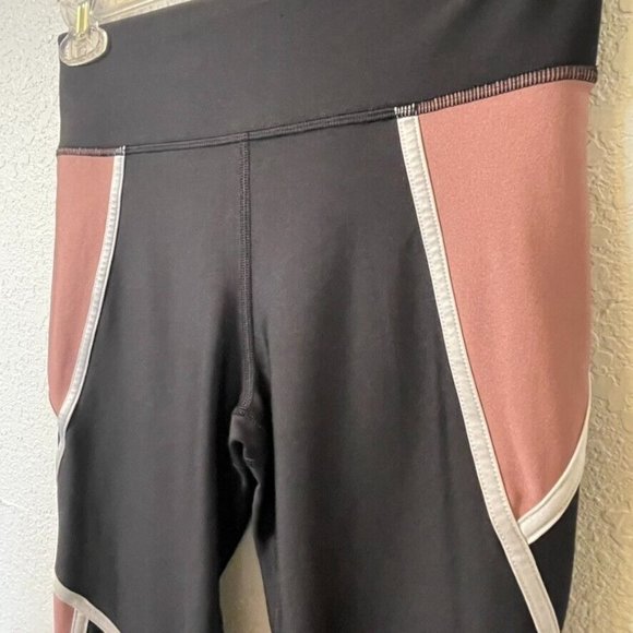 Under Armour Heat Gear Compression Mauve Black Leggings Women's‎ Size S - Picture 2 of 6